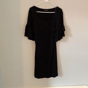 Knee length casual black summer dress!
